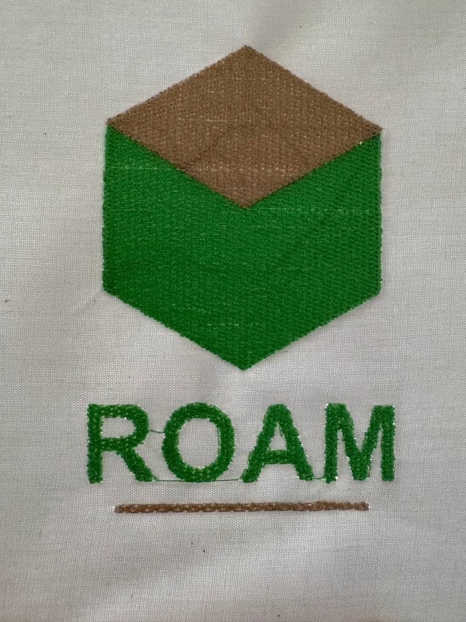 Geometric Logo & ROAM physical sew-out